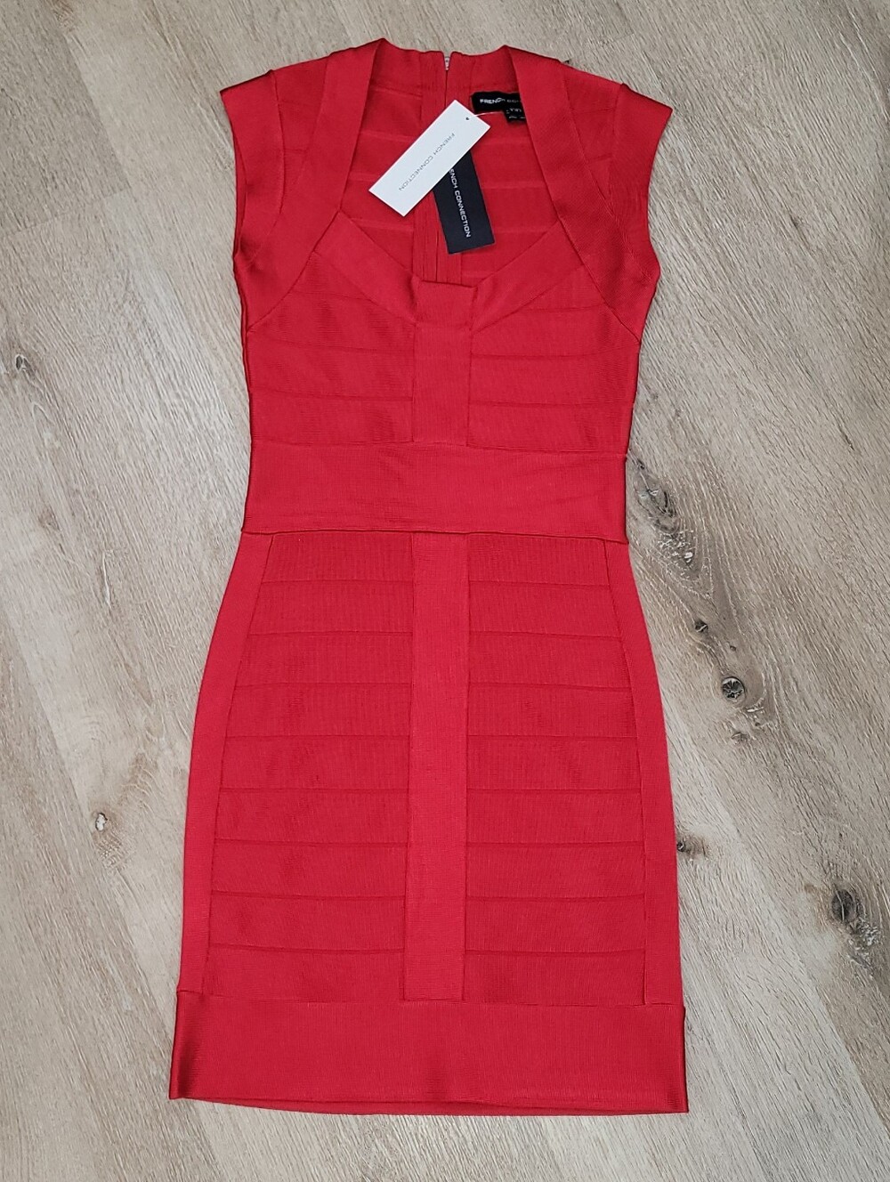 French Connection Red Bodycon Dress. NWT